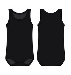 Baby Sleeveless Body Black Color Infant Tank Top