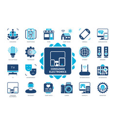 Consumer Electronics Solid Icon Set