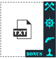 Txt File Icon Flat