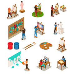 Artists Isometric Set