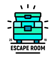 Escape Room Icon Color Outline