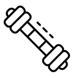 Fitness Dumbell Icon Outline Style