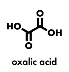 Oxalic Acid Molecule Skeletal Formula