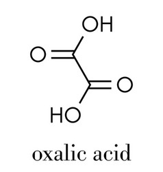 Oxalic Acid Molecule Skeletal Formula