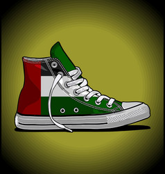 United Arab Emirates Flag Pattern Sneakers