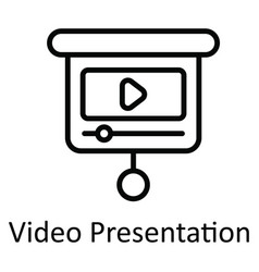 Video Presentation Outline Icon Design I