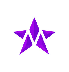 M Star Cristal Stone Space Spark Jewel Logo