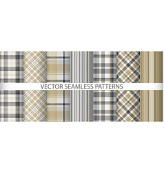 Set Background Plaid Textile Tartan Check Fabric