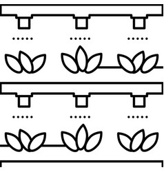 Aquaponics Water System Irrigation Line Icon