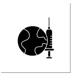 Vaccine For World Glyph Icon