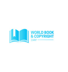 World Book And Copyright Day Logo Icon Isolated