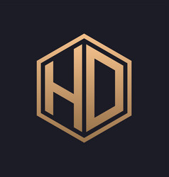 Elegant Hexagon Letter Hd Logo Design Initial