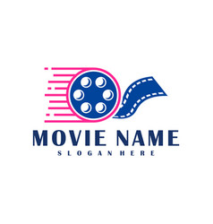 Fast Film Logo Design Concept Cinema