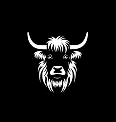 Highland Cow - Minimalist And Simple Silhouette