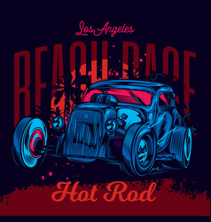 Neon American Classic Hot Rod