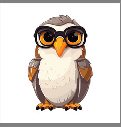 Falcon Cute Funny Cartoon Kawaii Clipart Colorful