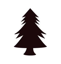 Pine Tree Silhouette Isolated Icon