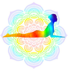 Salamba Bhujangasana Mandala Background