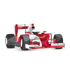 Trendy Stylized Formula One Race Car F1 1