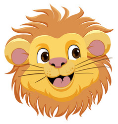 Cute Lion Cartoon Character