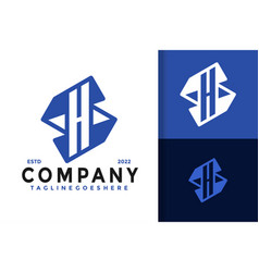 Letter Sh Or Hs Company Logo Design