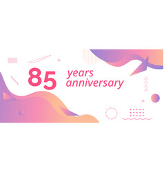 85th Anniversary Logo Birthday Celebration