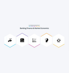 Banking Finance And Market Economics 25 Glyph