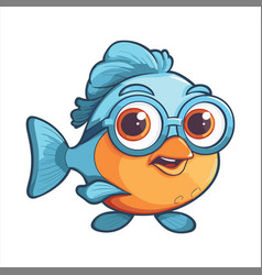 Fish Cute Funny Cartoon Kawaii Clipart Colorful