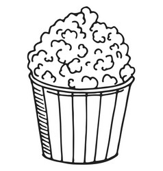 Popcorn Bucket Icon Traditional Cinema Snack