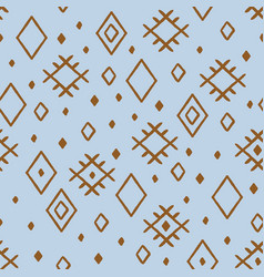 Scattered Berber Carpet Symbols In A Sky Blue