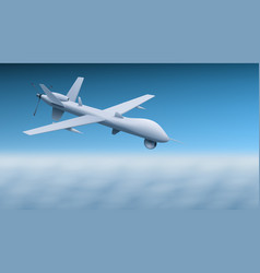 3d Abstract Unmanned Military Drone Scan Territory