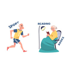 Dementia Disease Prevention Tips Set Sport