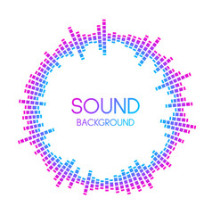 Radial Sound Wave Visualisation Music Player