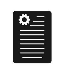 Technical Document Icon Flat Style Eps