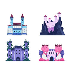 Fairytale Castles Cartoon Medieval Historic