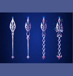 Fantasy Scepter For Game Level Rank Ui Design