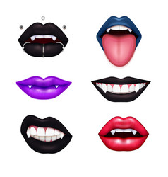 Vampire Lips Realistic Set