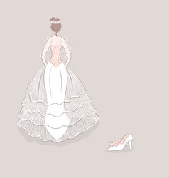 Girl In Wedding Dress Lost A Shoe