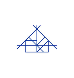 House Plan Blueprint Logo Architect Icon