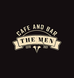 Manly Cafe Logo Applied For The Cafe Bar Logo