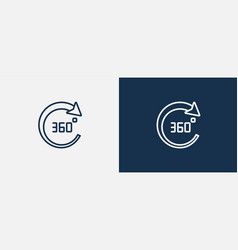 360 Degree Icon Outline Degree Icon From