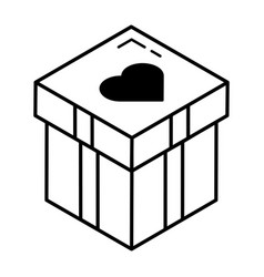 An Icon Of Gift Box Line Design