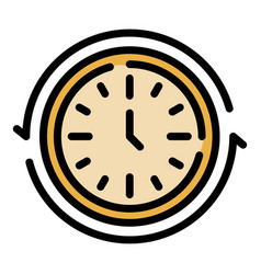 Learning Time Icon Flat