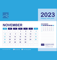 November 2023 Year Calendar Planner 2023 And Set