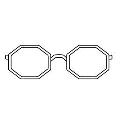 Octagon Frame Glasses Fashion Accessory