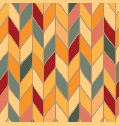 Seamless Repeat Pattern Faux Knit In Fall Colors