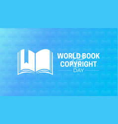 World Book And Copyright Day Background Design