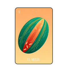 Loteria Melon Card