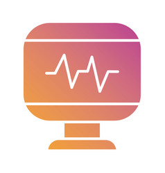 Medical Ekg Cardiology In Desktop Gradient