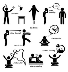 Psychic Power Sixth Sense Stick Figure Pictograph